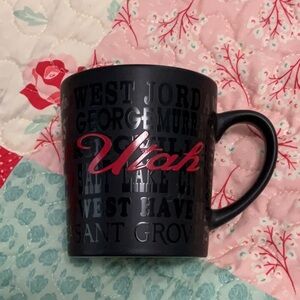 Utah Black and Red Mug New